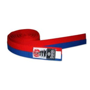 Cinturón infantil Taekwondo Daedo azul-rojo 240 cm CL1405 - Top Artes Marciales