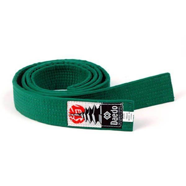 Cinturón infantil Taekwondo Daedo verde 240 cm CL1507 - Top Artes Marciales